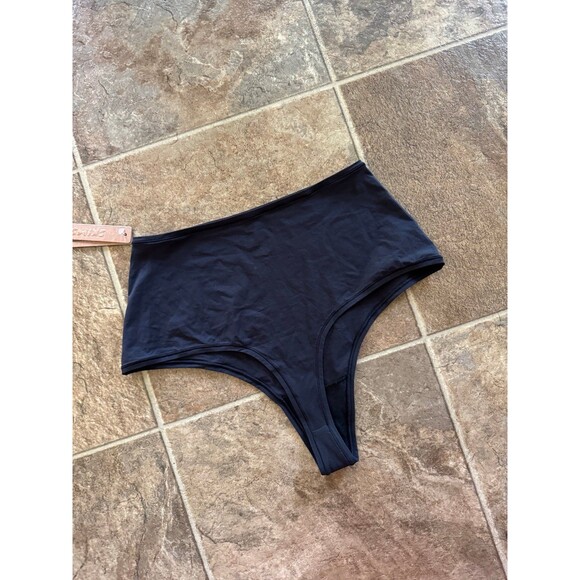 Skims Fits Everybody High Waisted Thong Onyx Size XL - Picture 6 of 9
